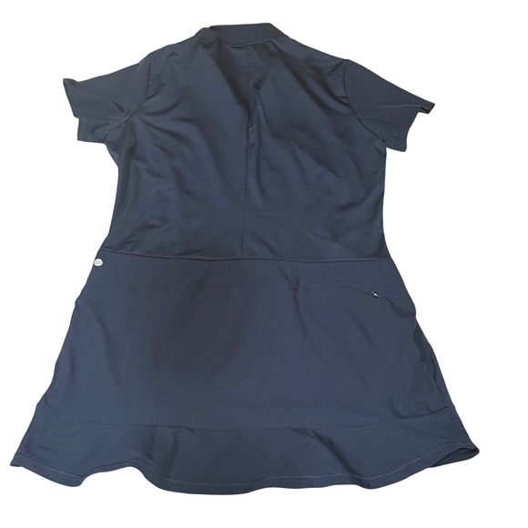 Adidas Parley Women's Golf Tennis Dress XL Navy Blue Quarter Zip Pocket 2022 EUC - Picture 3 of 10